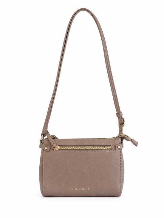 Bugatti Handbags - Bugatti Taupe Crossbody with Gold Hardware